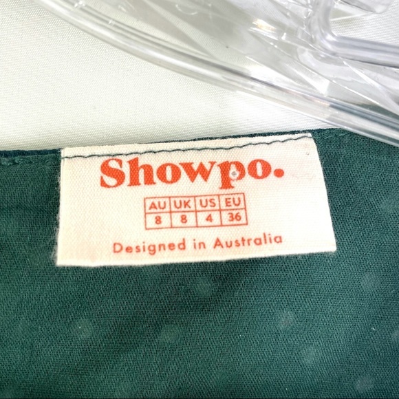 Showpo Green Spot Get the Point Mini A-Line Dress - Picture 10 of 10